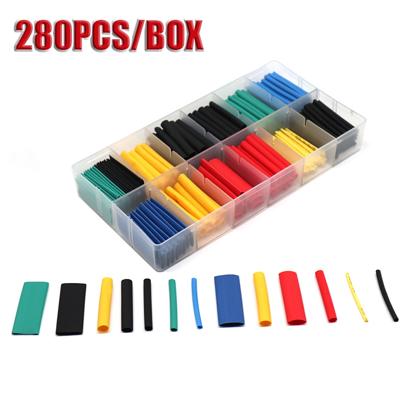 280PCS/Box Heat Shrink Tube Polyolefin Wire Cable Electronic Insulated Sleeving