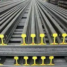 Rail rainuré laminé à chaud et sections de rail de grue en acier spécial pour matériel ferroviaire